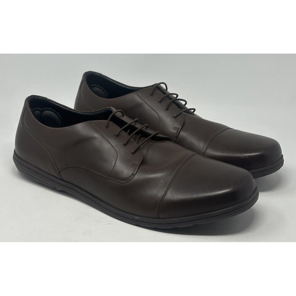 Birchbury Brenston Barefoot Dress Shoes Men’s 16 Brown Minimalist Leather READ